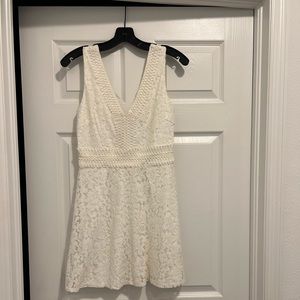 Francesca’s off white dress